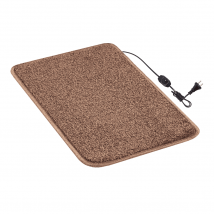Heated mat 50×30 cm with thermal insulation and comfort regulator 'Color: brown'