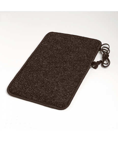 Rug with heated 50x30 cm with thermal insulation Standard 'Color: dark gray'