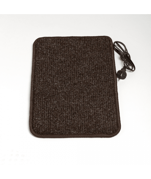 Rug with heated 50x30 cm with thermal insulation Standard 'Color: dark gray'
