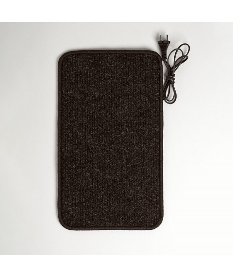 Rug with heated 50x30 cm with thermal insulation Standard 'Color: dark gray'