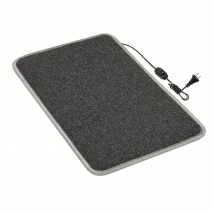 Heated mat 50x30 cm with thermal insulation and regulator Standard ' Color: dark gray'