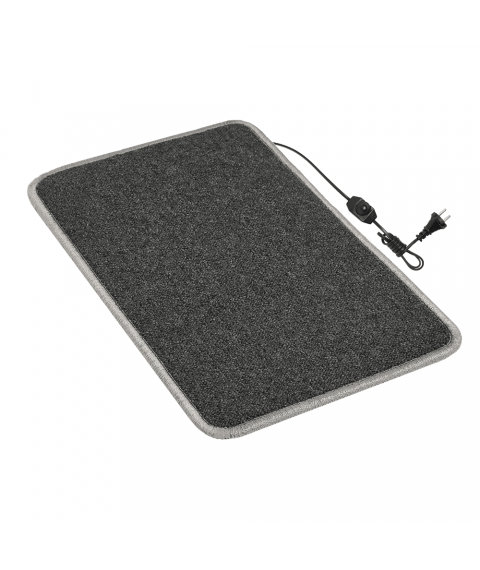 Heated mat 50x30 cm with thermal insulation and regulator Standard   039;Color: black'