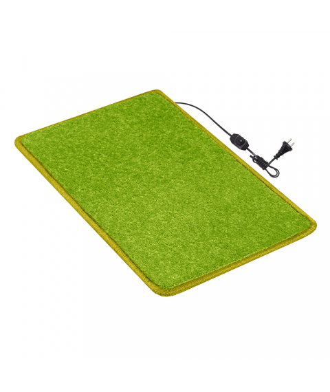 Heated mat 50×30 cm with thermal insulation and comfort regulator 'Color: dark gray'