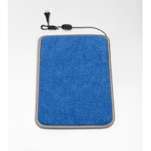 Heated mat 50x30 cm with thermal insulation and comfort regulator 'Color: blue& #039;
