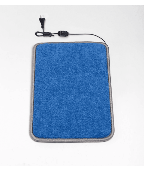 Heated mat 50x30 cm with thermal insulation and comfort regulator 'Color: light -green'