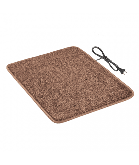 Heated mat 50×60 cm with thermal insulation Comfort 'Color: brown'