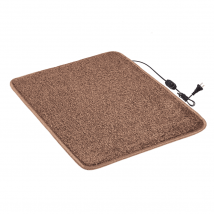 Heated mat 50×60 cm with thermal insulation and comfort regulator 'Color: brown'
