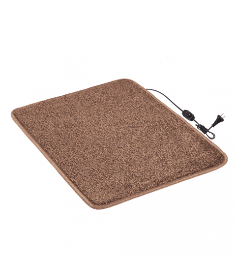 Heated mat 50x60 cm with thermal insulation and Comfort regulator 'Color: light gray'