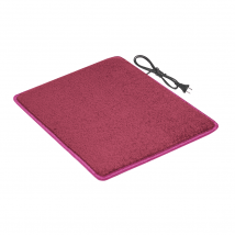 Heated mat 50×60 cm with thermal insulation Comfort 'Color: dark pink'