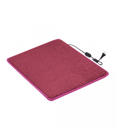 Heated mat 50×60 cm with thermal insulation and comfort regulator 'Color: brown'