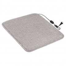 Heated mat 50x60 cm with thermal insulation and Comfort regulator 'Color: light gray'