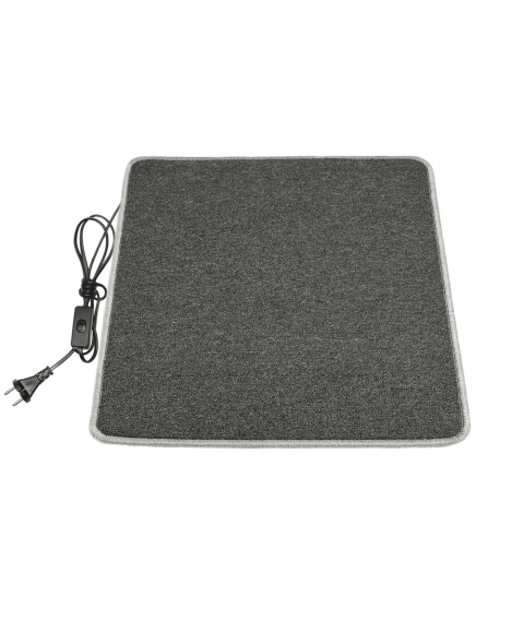 Heated mat 50x80 cm with thermal insulation and switch Standard 'Color: black'