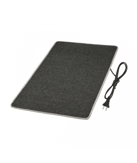 Heated mat 50x80 cm with thermal insulation Standard 'Color: dark gray' 039;