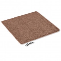 Rug with heated 200×300 cm with thermal insulation Comfort 'Color: brown'