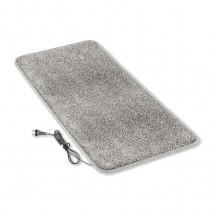 Heated mat 50×100 cm with thermal insulation and Comfort switch 'Color:dark gray'