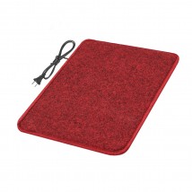 Heated mat 50x80 cm with thermal insulation Standard 'Color: dark red'