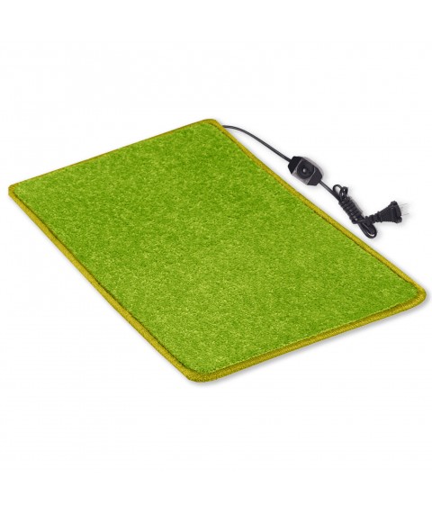 Heated mat 50×60 cm with thermal insulation and comfort regulator 'Color: brown'