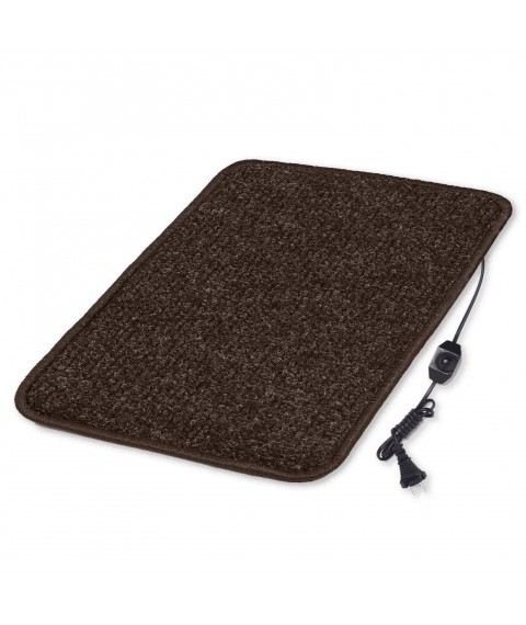 Heated mat 50x40 cm with thermal insulation and regulator Standard 'Color: black'