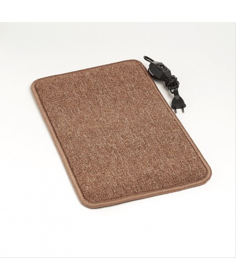 Heated mat 50x30 cm with thermal insulation and regulator Standard   039;Color: black'