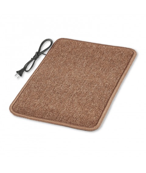 Heated mat 50x80 cm with thermal insulation Standard 'Color: dark red'