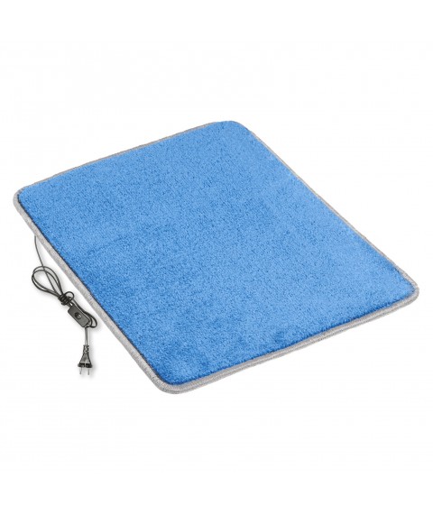 Heated mat 50x80 cm with thermal insulation and switch Comfort 'Color: blue' 039;