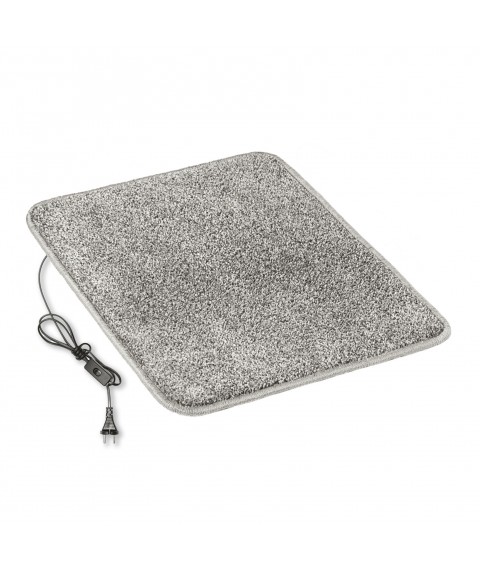 Heated mat 50x60 cm with thermal insulation and Comfort switch 'Color: light gray'