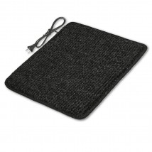 Heated mat 50x80 cm with thermal insulation Standard 'Color: black'