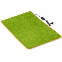 Heated mat 50×40 cm with thermal insulation and Comfort regulator 'Color: light green'