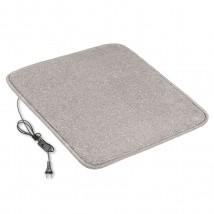 Heated mat 50x60 cm with thermal insulation and Comfort switch 'Color: light gray'