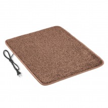 Heated mat 50x80 cm with thermal insulation Comfort 'Color: brown'