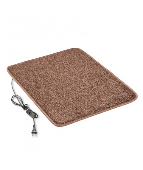 Heated mat 50x60 cm with thermal insulation and Comfort switch 'Color: light gray'