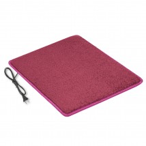 Heated mat 50x80 cm with thermal insulation Comfort 'Color: dark pink'