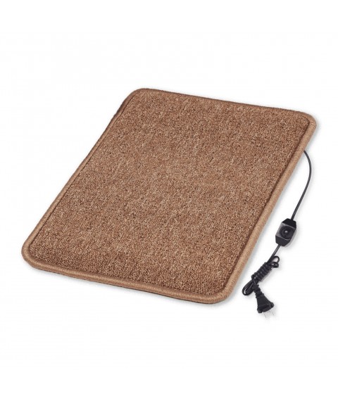 Heated mat 50x40 cm with thermal insulation and regulator Standard ' Color: dark gray'