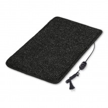 Heated mat 50x30 cm with thermal insulation and regulator Standard   039;Color: black'