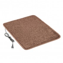 Heated mat 50×80 cm with thermal insulation and Comfort switch 'Color: brown'