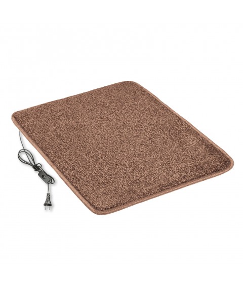 Heated mat 50x80 cm with thermal insulation and switch Comfort 'Color: dark pink'