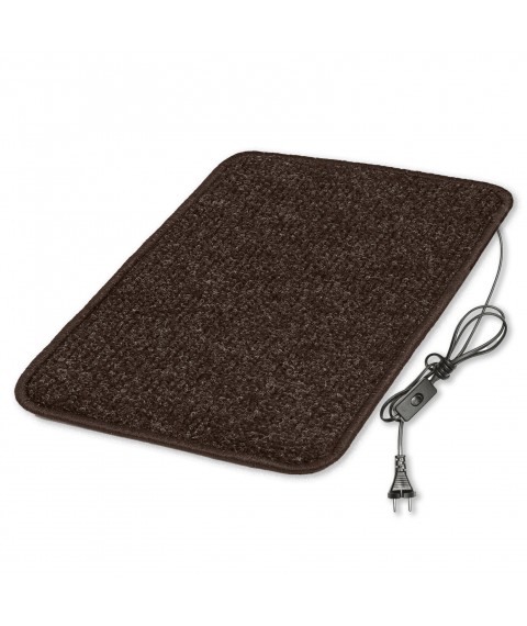 Heated mat 50×60 cm with thermal insulation and switch Standard 'Color: dark red'