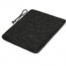 Heated mat 50×60 cm with thermal insulation Standard 'Color: black'