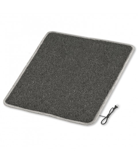 Heated mat 100x100 cm with thermal insulation Standard 'Color: dark red'
