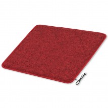 Heated mat 200×300 cm with thermal insulation Standard 'Color: dark red'