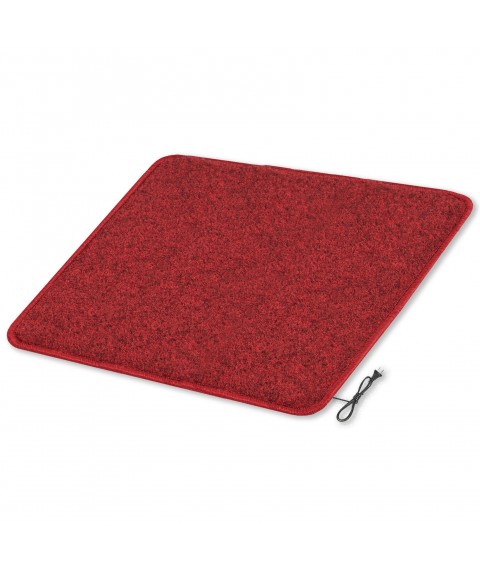 Heated mat 200×300 cm with thermal insulation Standard 'Color: dark red'