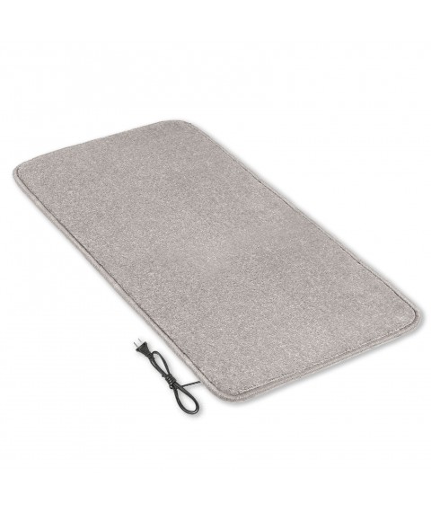 Heated mat 50x100 cm with thermal insulation Comfort 'Color: light gray'