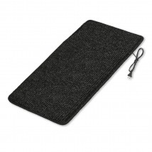 Heated mat 50x100 cm with thermal insulation Standard 'Color: black'