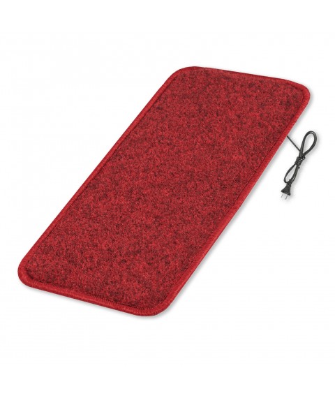 Heated mat 50x100 cm with thermal insulation Standard 'Color: dark red'