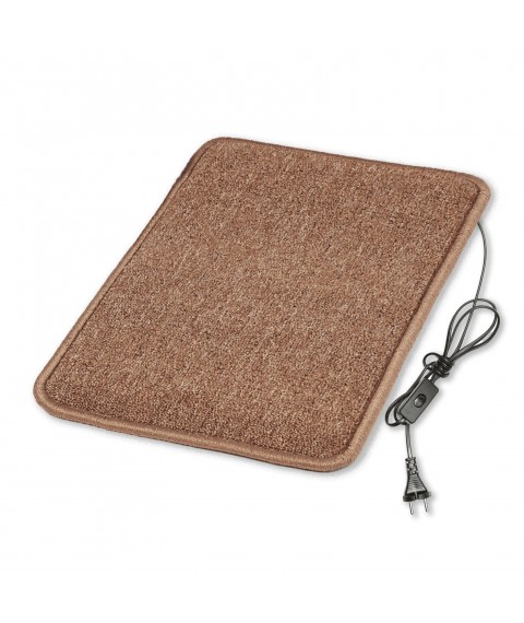 Heated mat 50×60 cm with thermal insulation and a switch Standard 'Color: black'