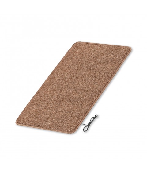 Heated mat 100x200 cm with thermal insulation Standard 'Color: dark red'