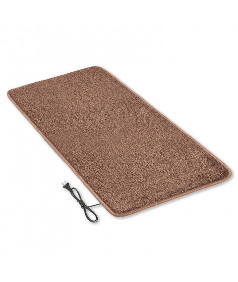 Heated mat 50x100 cm with thermal insulation Comfort 'Color: brown'