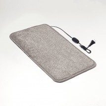 Heated mat 50x20 cm with thermal insulation and Comfort regulator 'Color: light gray'