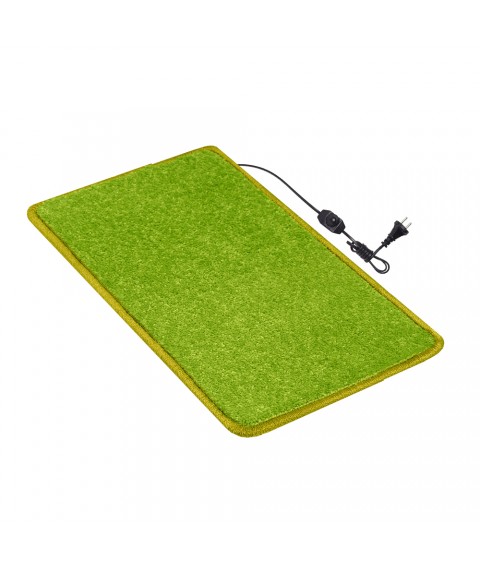 Heated mat 50x20 cm with thermal insulation and Comfort regulator 'Color: light green'