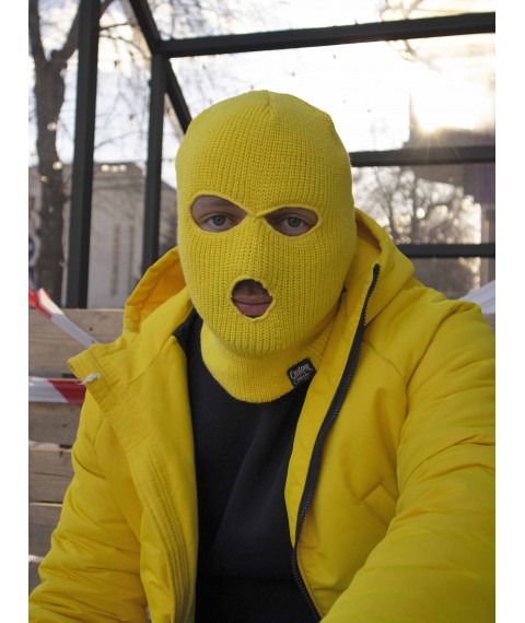 Custom Wear Face Off balaclava yellow